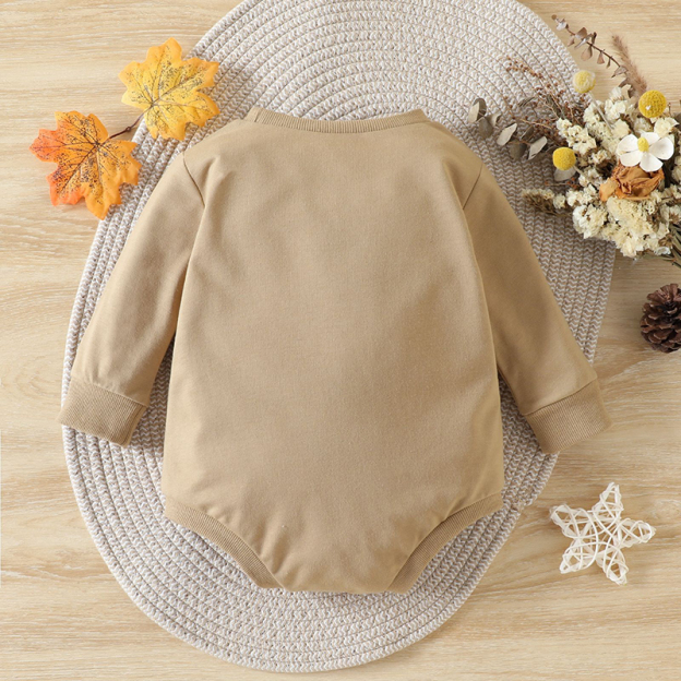 [Copy]Alphabet Chick Print Thanksgiving Baby Bodysuit