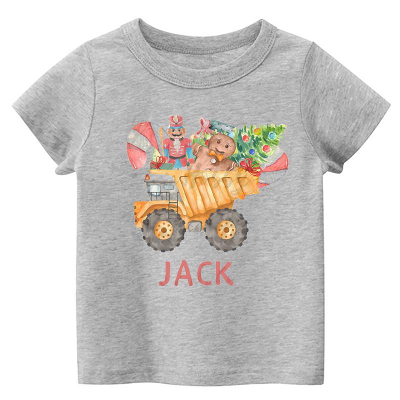 Dumptruck&Gingerbread Man Toddler Christmas Shirt