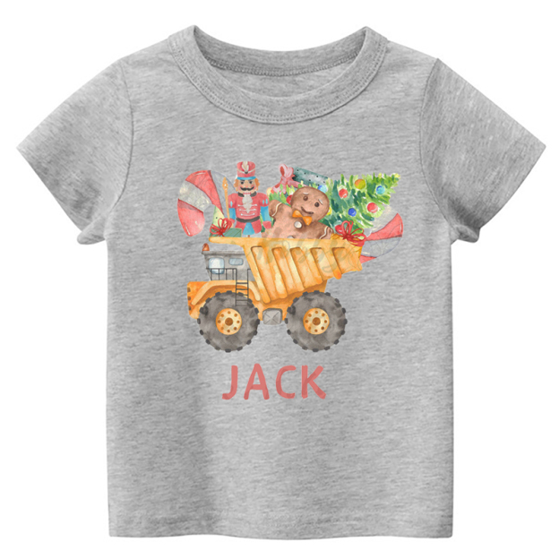 Dumptruck&Gingerbread Man Toddler Christmas Shirt