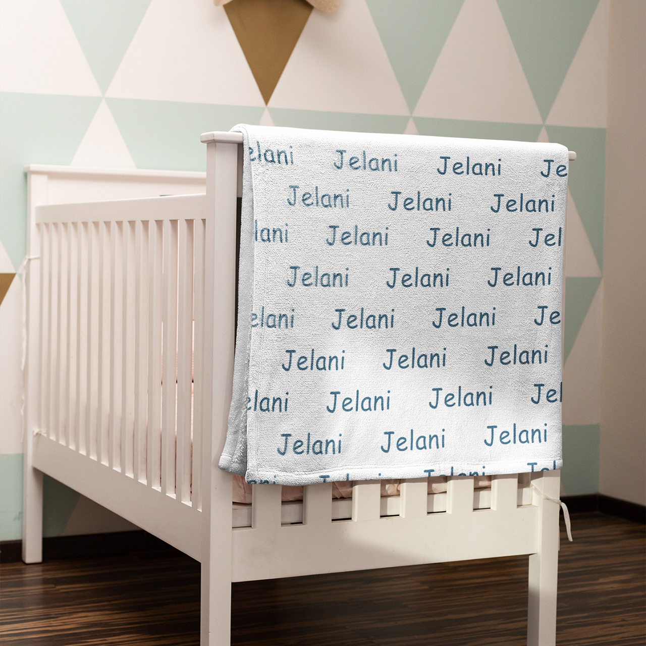 Personalized Colorful Baby Name Blanket