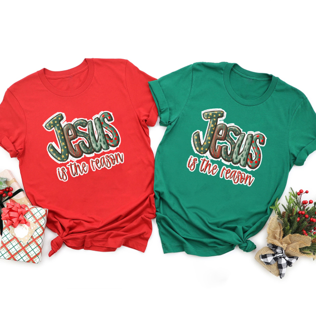 Jesus Is the Reason Christian Christmas Family Matching Shirt