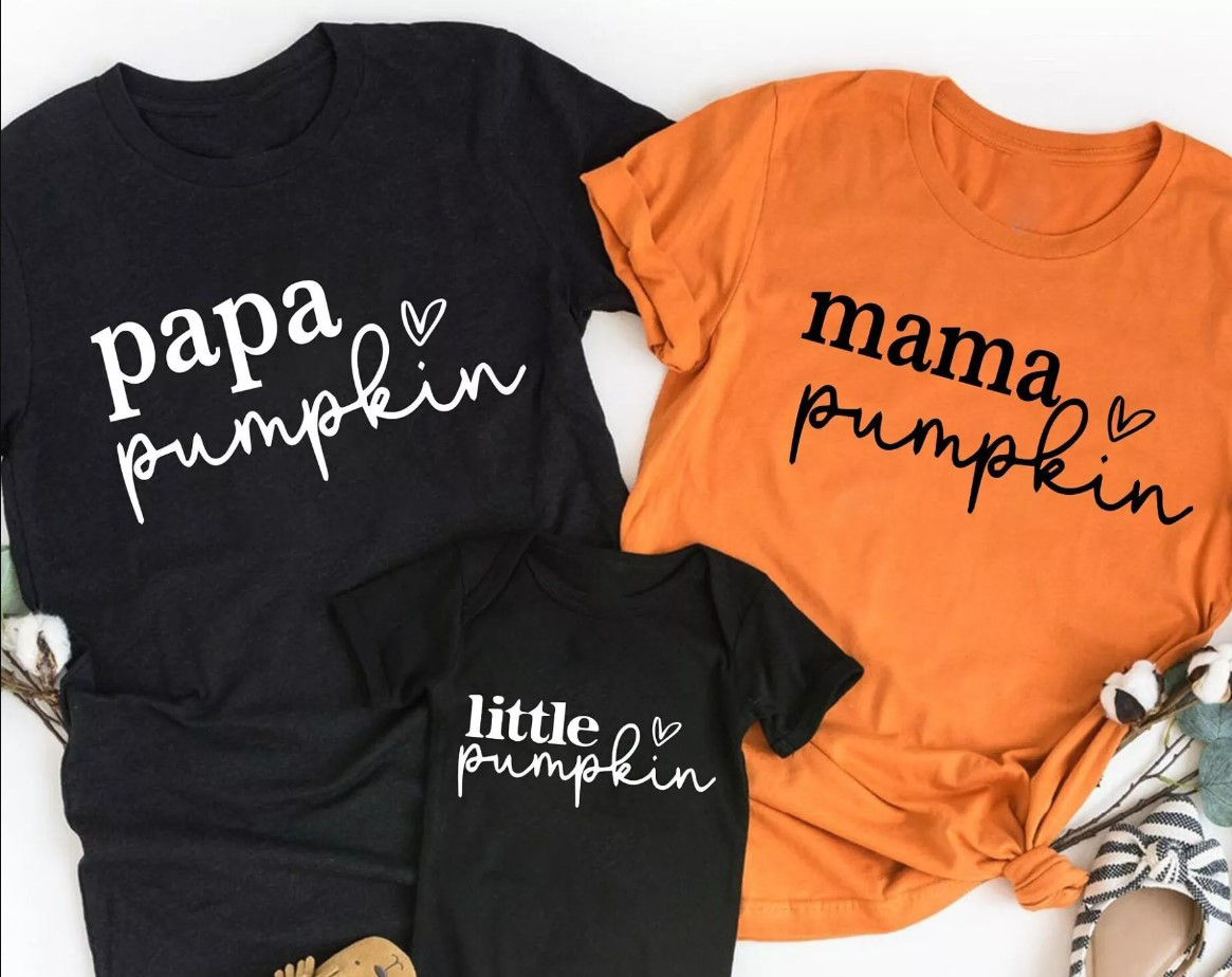 Family Pumpkin Halloween Matching Shirt 