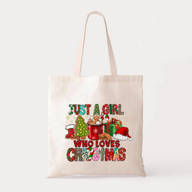 Just A Girl Who Loves Christmas Tote Bag