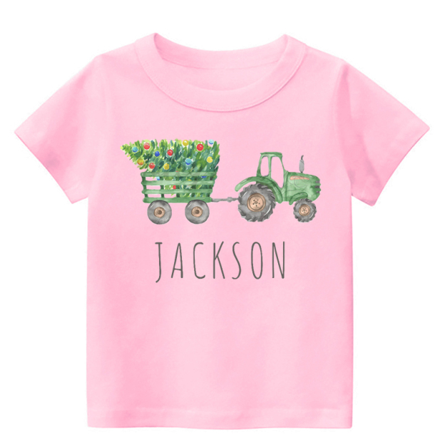 Tree And Truck Toddler Christmas Shirt
