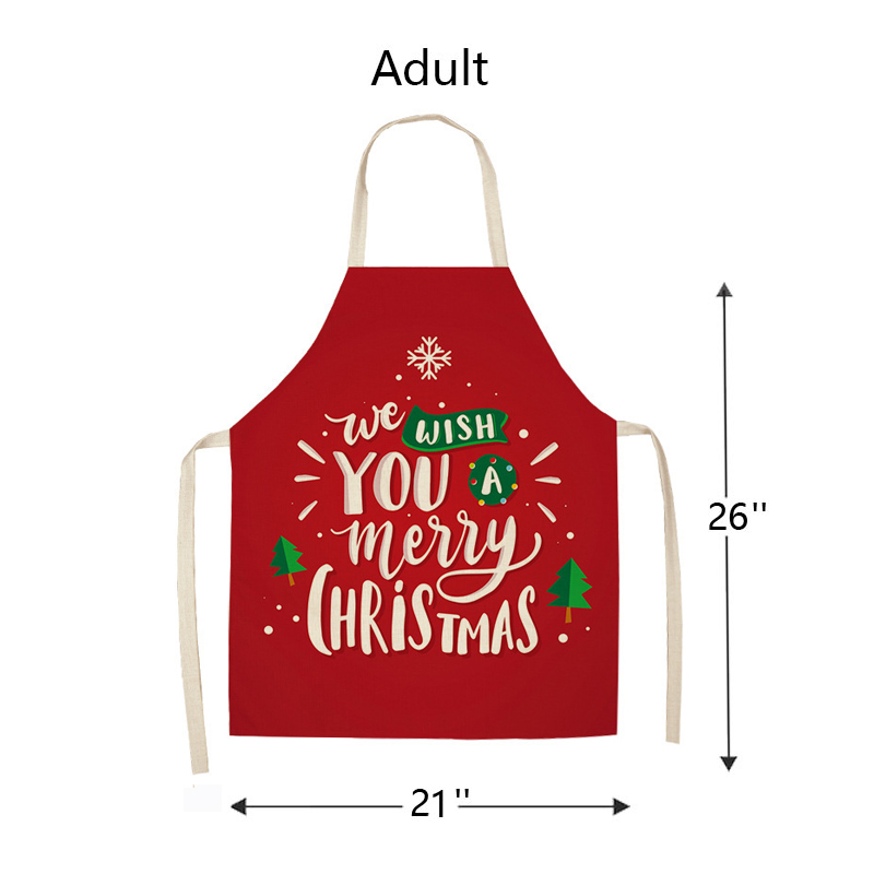 We Wish You Merry Christmas  Apron Sets For Adult&Kids