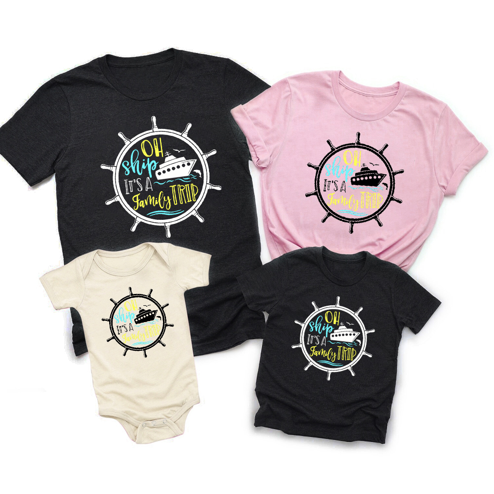 Oh Ship Family Trip Family Vacation Shirts