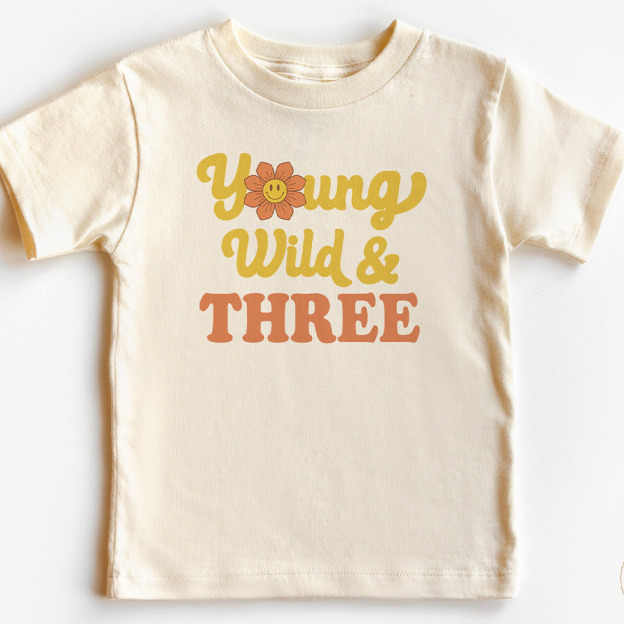 Young Wild & Three Flower Shirt