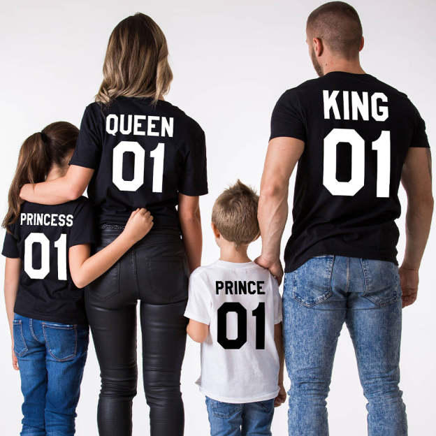 King Queen Prince Princess Family Shirt & Baby Bodysuit