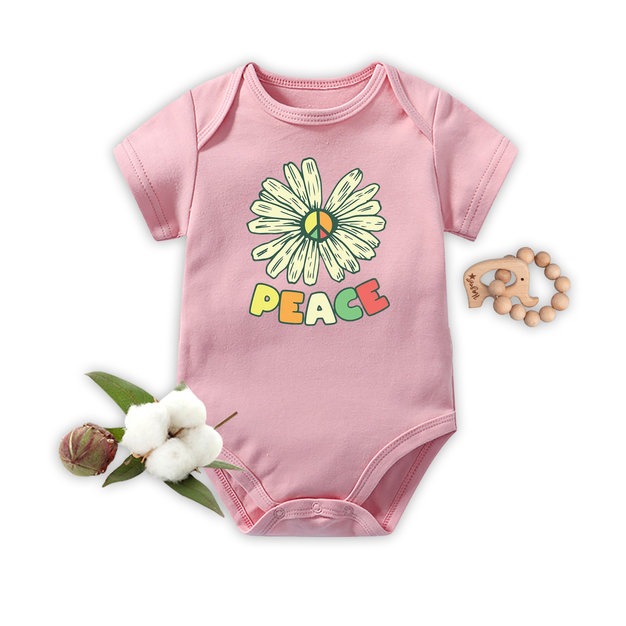 Peace,Baby Bodysuit