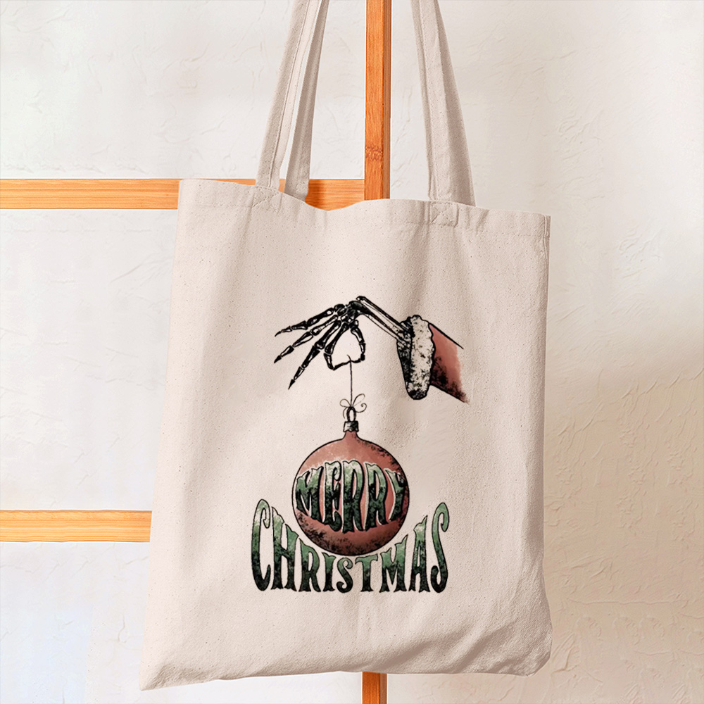 Merry Christmas Ball Christmas Tote Bag