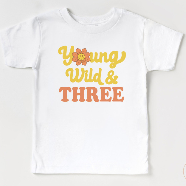 Young Wild & Three Flower Shirt