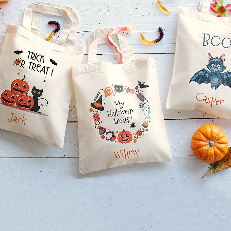 Personalized Halloween Trick or Treat Bags