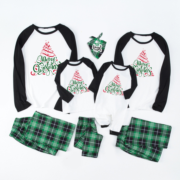 Merry Christmas Tree Family Matching Pajamas