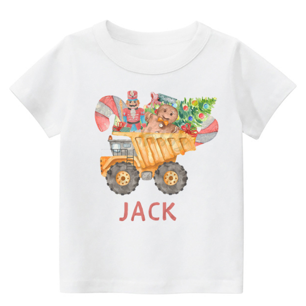 Dumptruck&Gingerbread Man Toddler Christmas Shirt