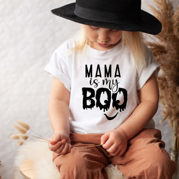 Mama Is My Boo Cute Boy Girl Halloween Shirt