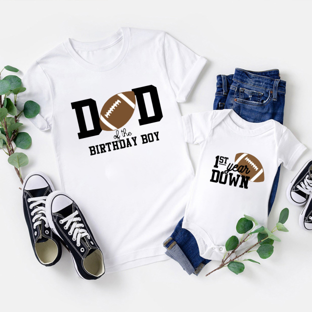 Football Birthday Family Matching Shirt