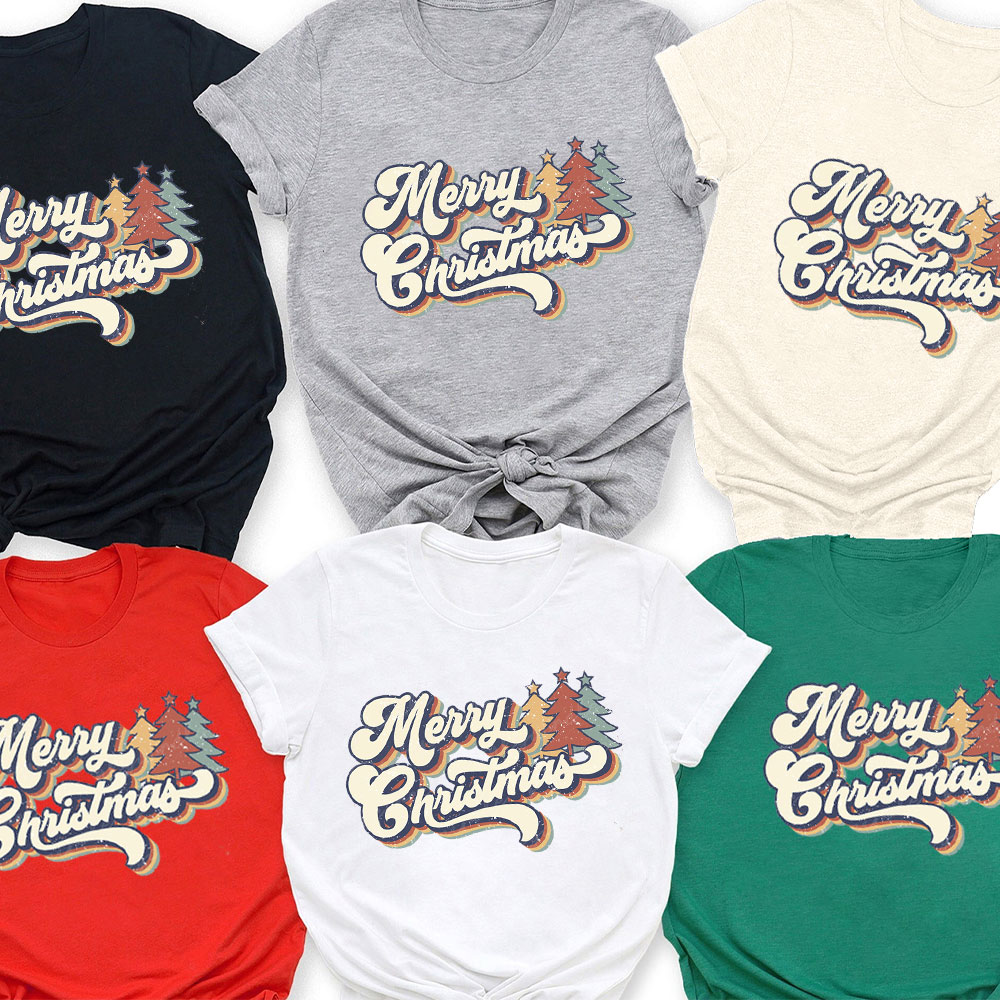 Vintage Merry Christmas Family Matching Shirt