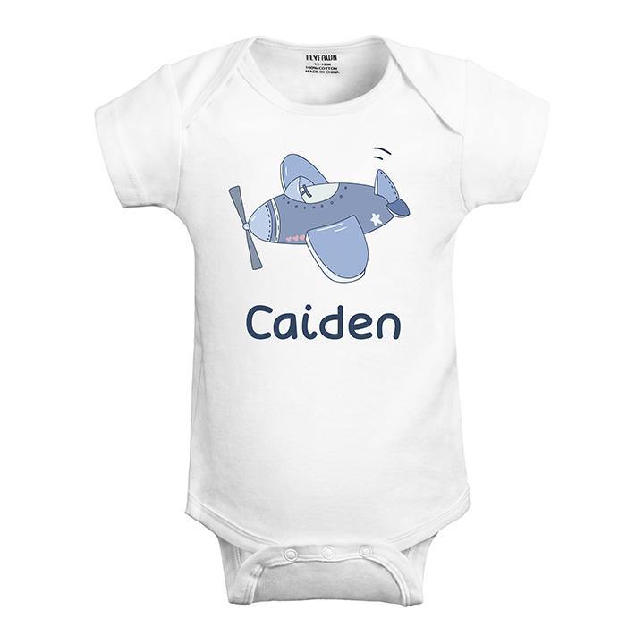 Personalized Baby Bodysuit (Plane Name )