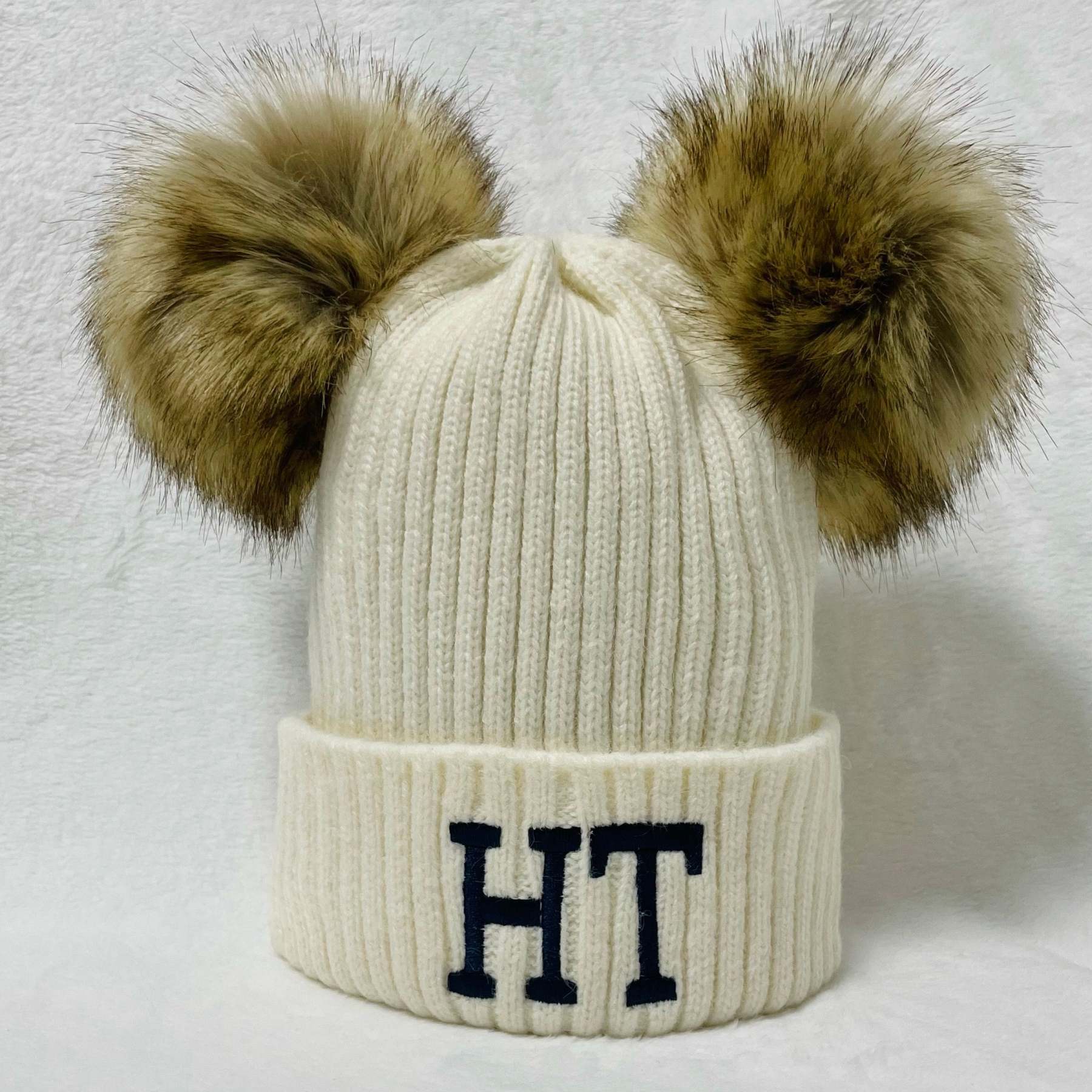 Personalized Double Ball Embroidered Hat