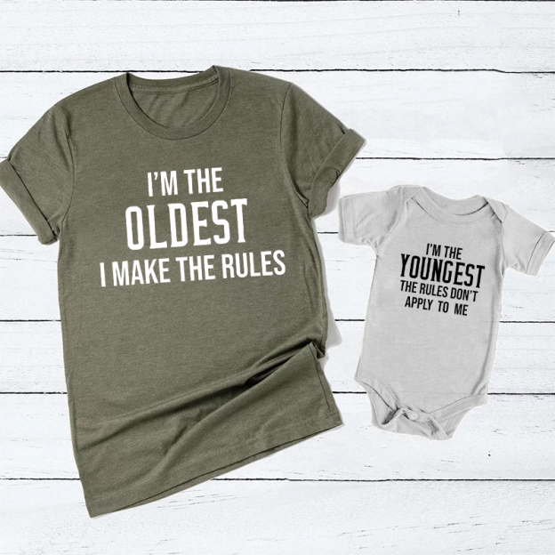 I Make The Rules Shirts For Dad And Me