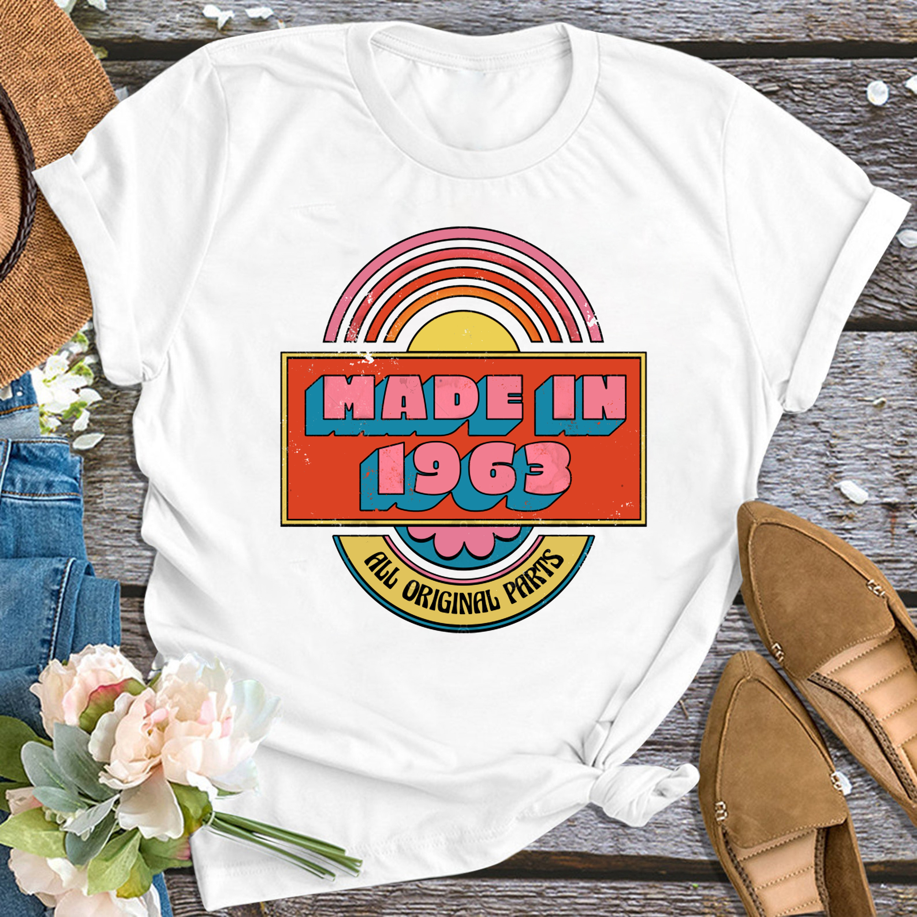 Made In 1963 Custom Year Grandma Shirt