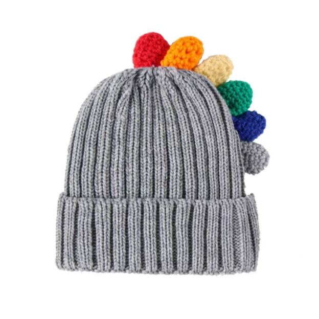 Cute Cartoon Dinosaur Woolen Hat Gloves Set
