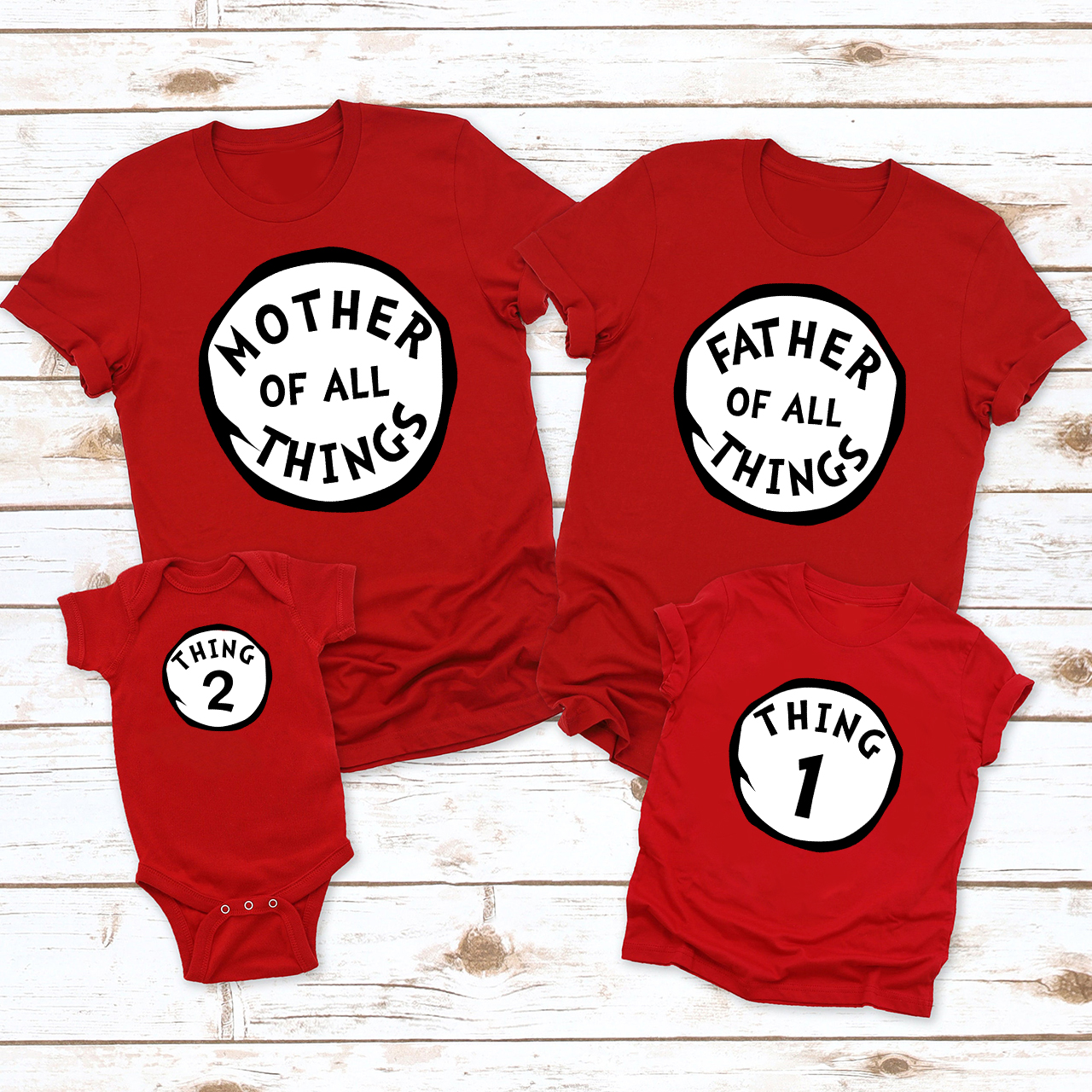Mother Father Of All Things Personalized Family Matching Shirt