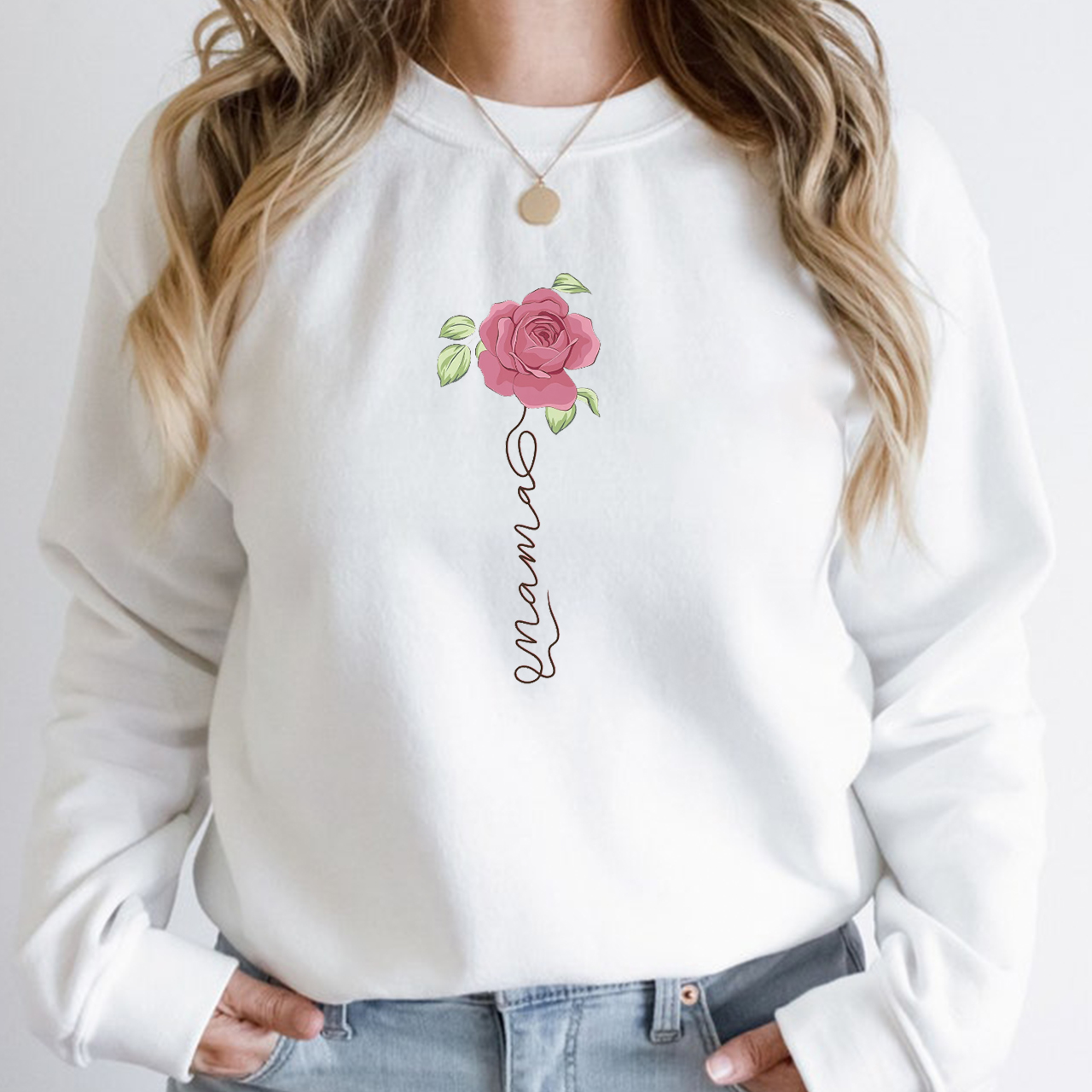 Gorgeous Rose Mama Sweatshirt