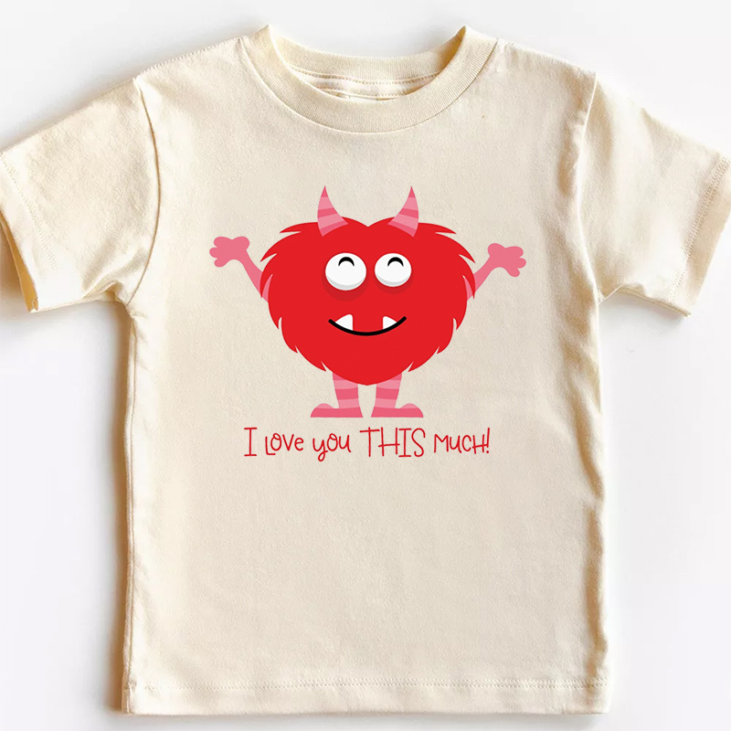 Valentine Monsters Kids Shirt