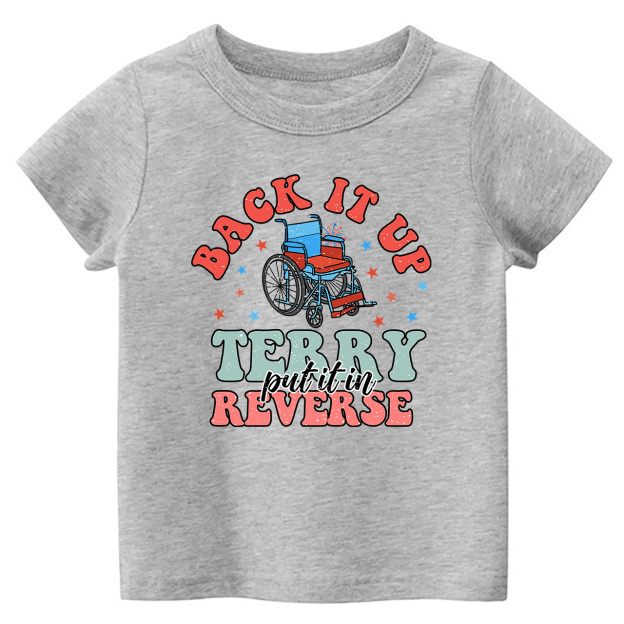 Back In UP Pew Independence Day Toddler Tees