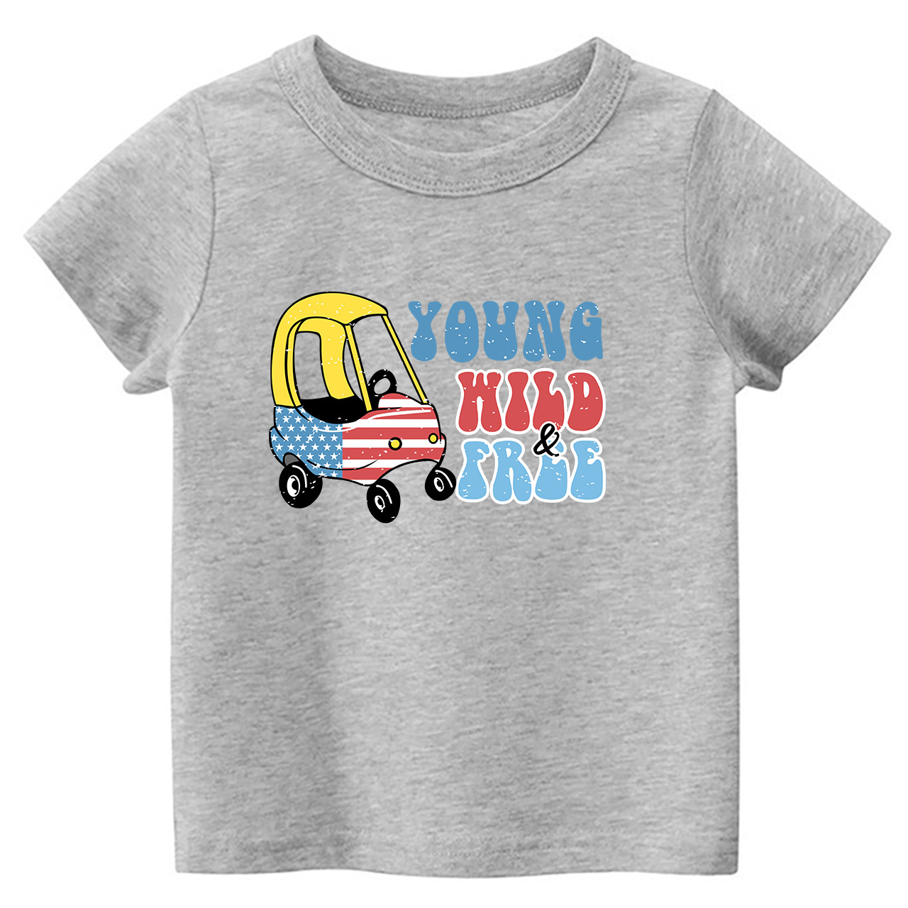 Young Wild&Free Independence Day Toddler Tees