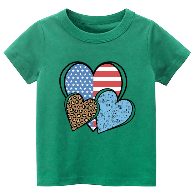Independence Day Heart Toddler Tees