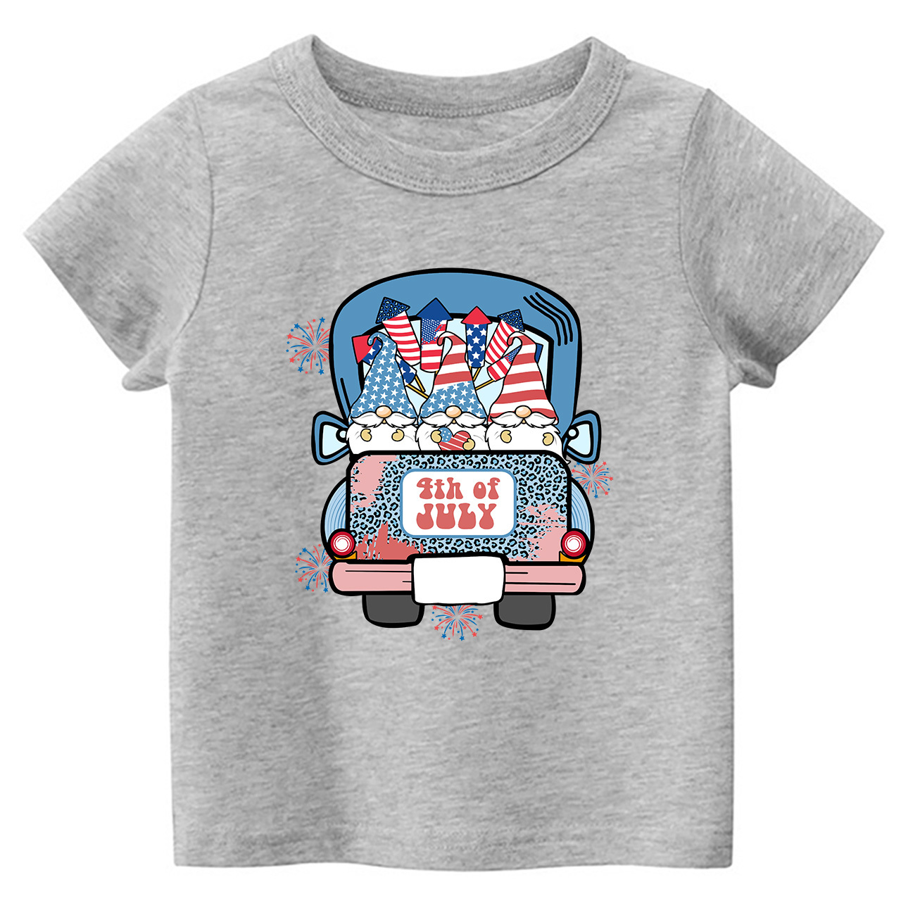 4th Of July Truck Toddler Tees