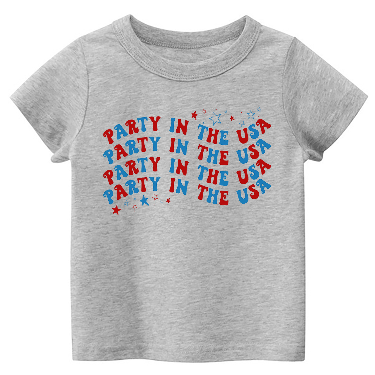 Party In The USA Wave Font Retro Toddler Tees