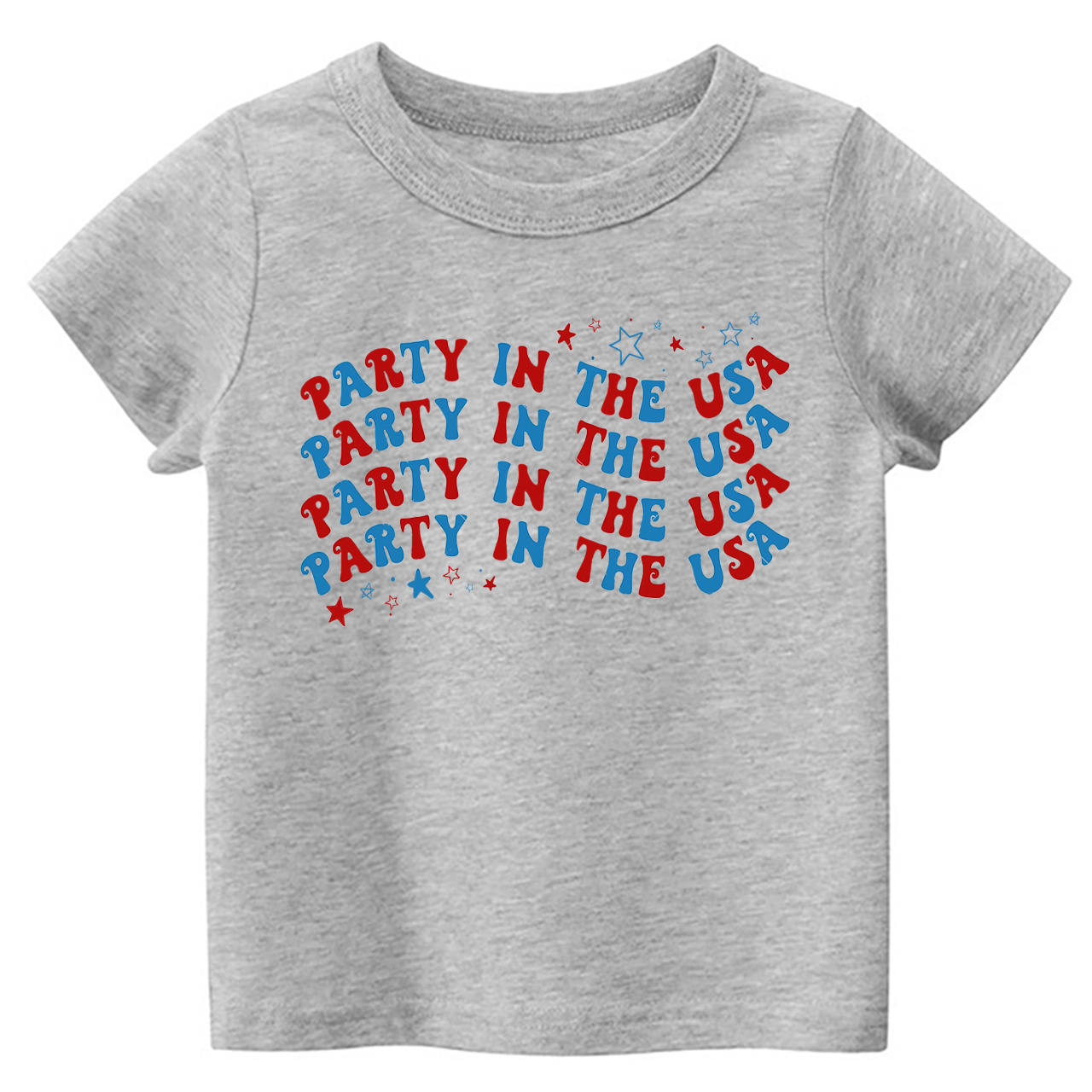 Party In The USA Wave Font Retro Toddler Tees