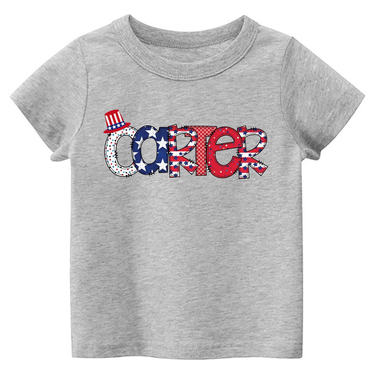 Personalized Name Fourth Of July Toddler Tees