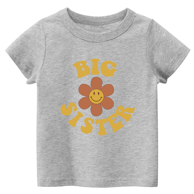 Big Sister Cute Vintage Toddler Shirt