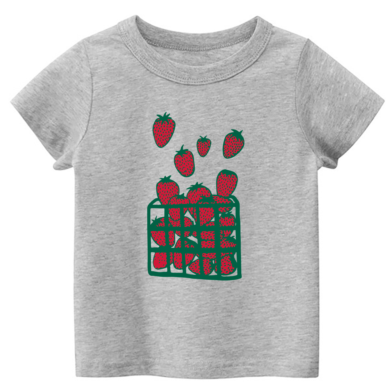Strawberry Print Kids T-Shirts