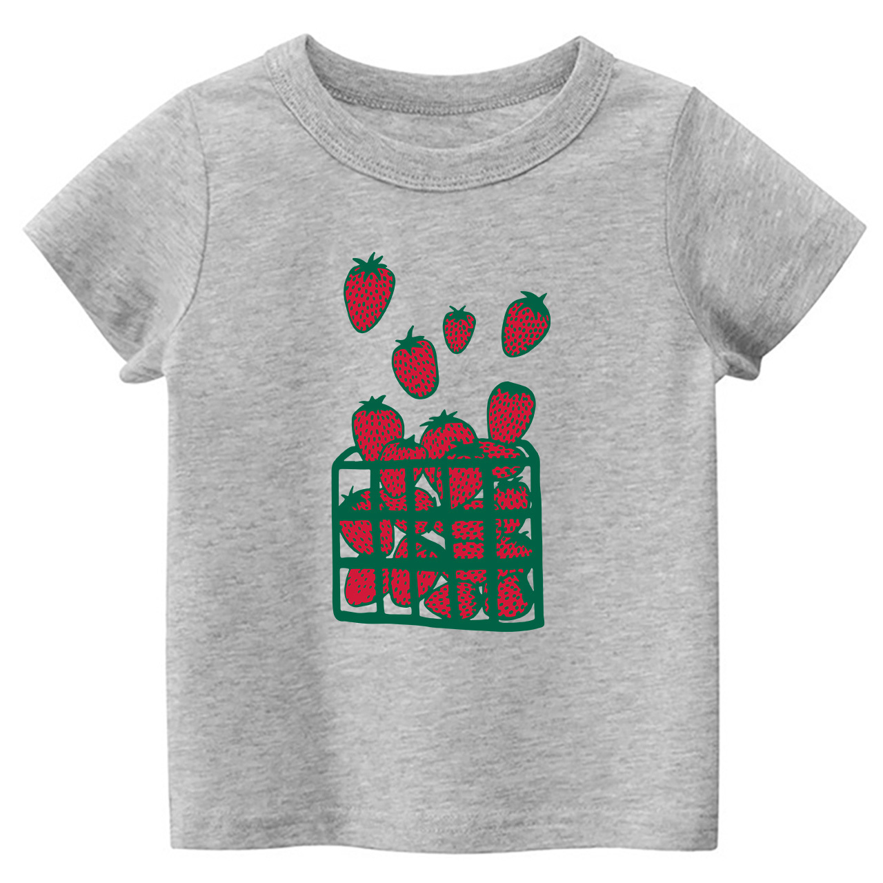 Strawberry Print Kids T-Shirts