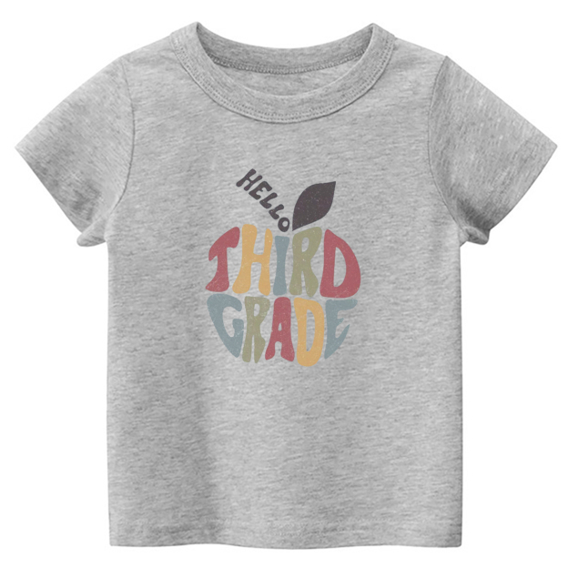 Personalized Hello Third Grade Back To School Toddler Shirts