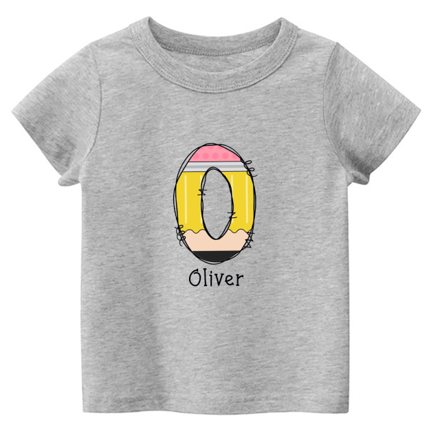 Custom Name Back To School Toddler Shirts
