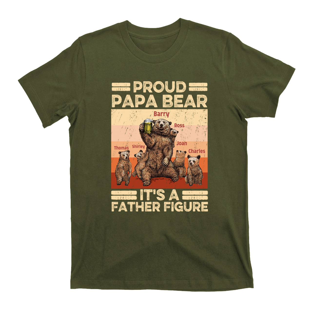 It's A Father Gigure Personzalized Father Funny Shirt