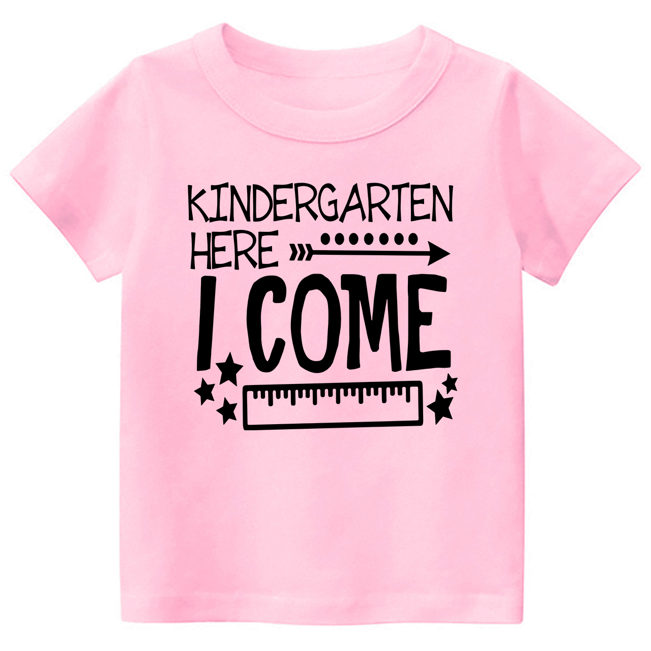 Kindergarten Here I Come Back To School Toddler Shirts