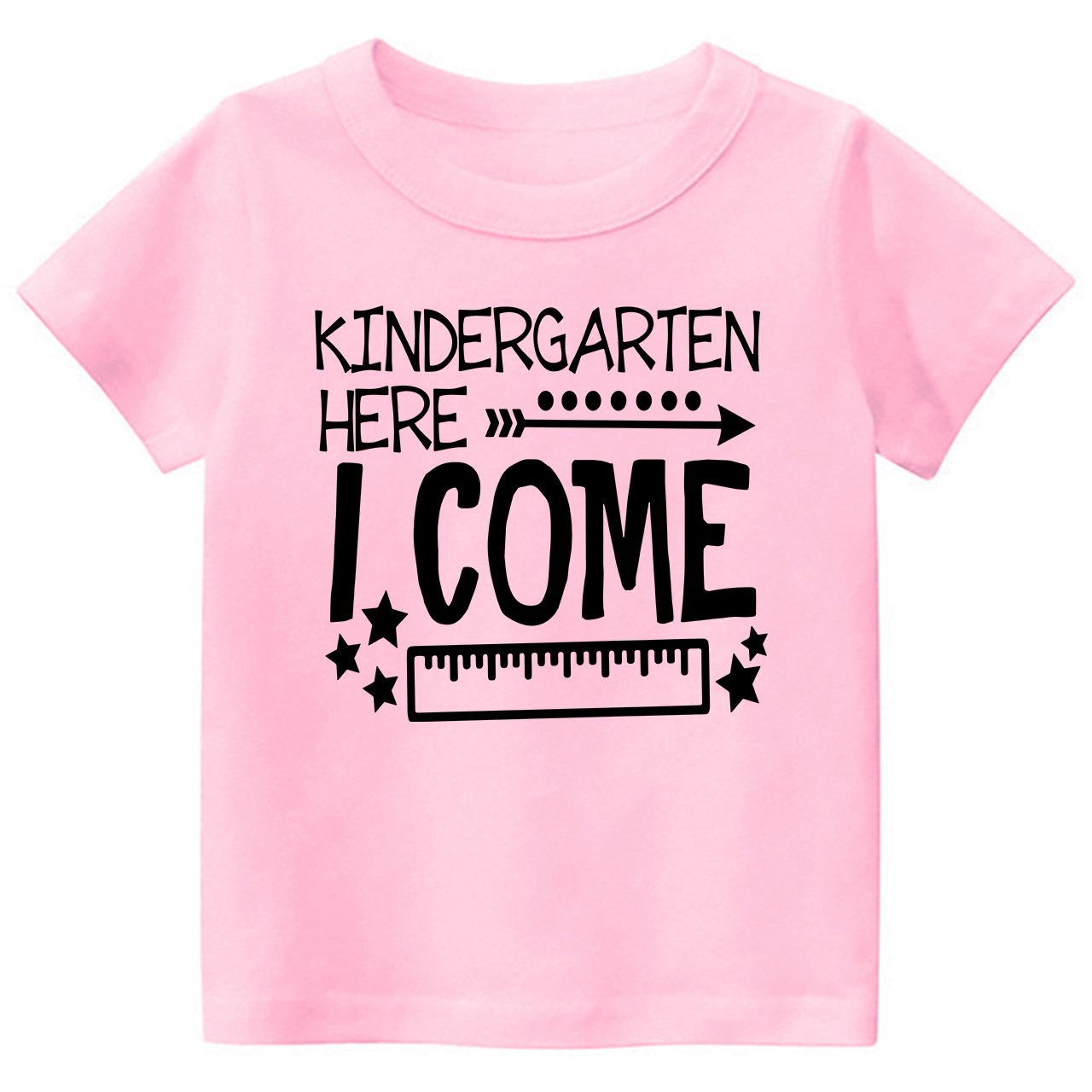 Kindergarten Here I Come Back To School Toddler Shirts
