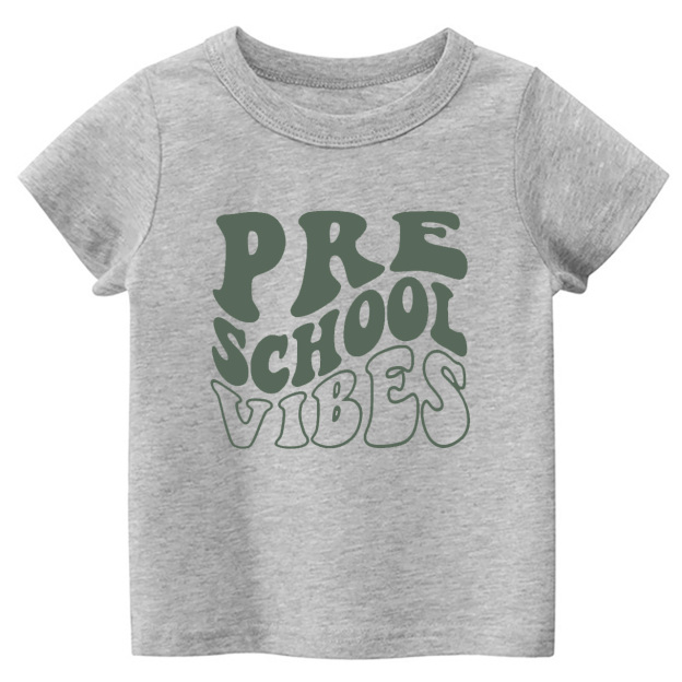 Back to School - Preschool Vibes Kids Shirts