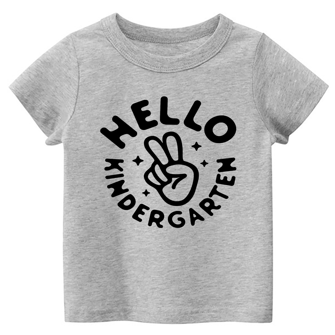Hello Kindergarten Peace Sign Kids Shirts