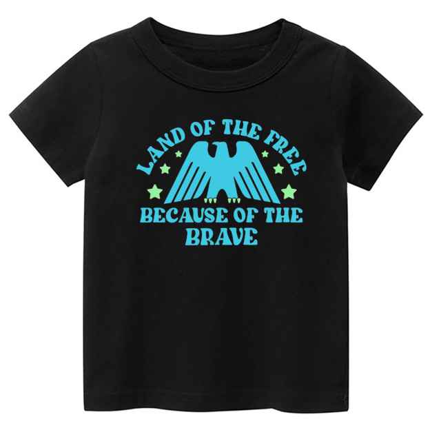 Land Of The Free Because Of The Brave Toddler Shirt
