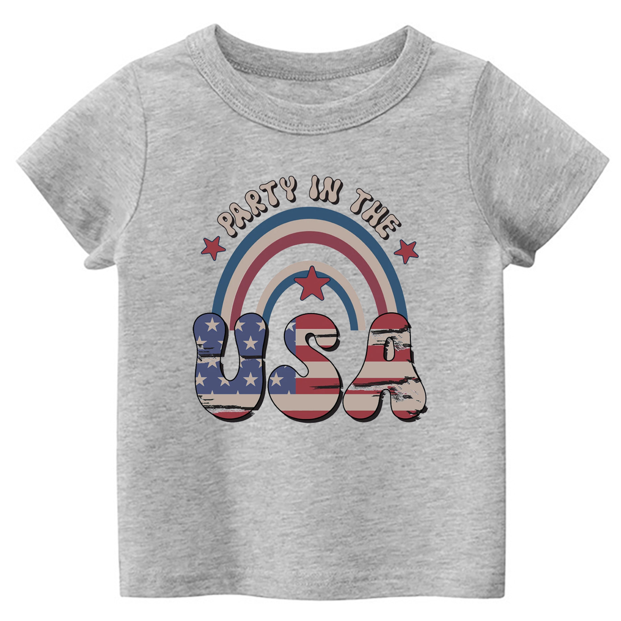 Party In USA Rainbow Toddler Shirt