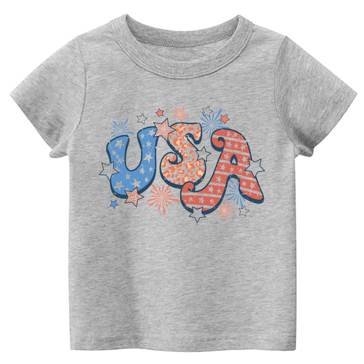 Retro USA Fireworks Stars Toddler Shirt
