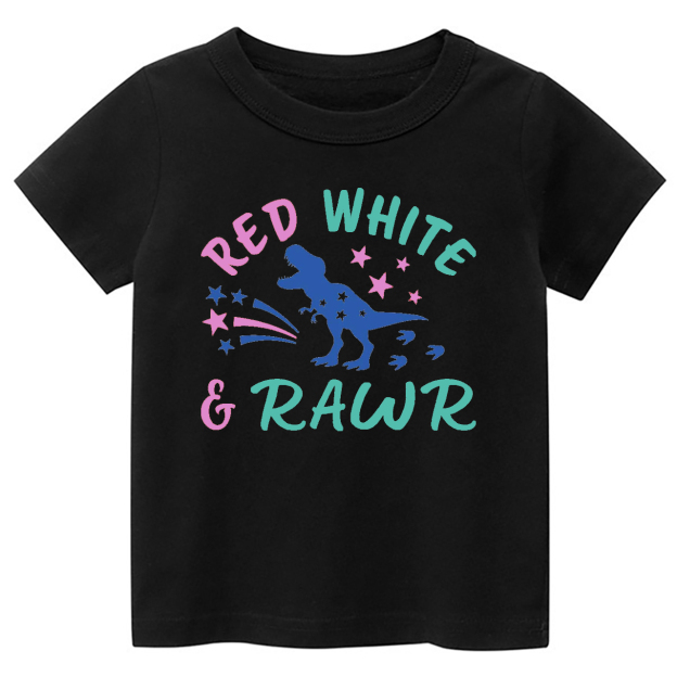 Red White And Rawr Toddler Shirt